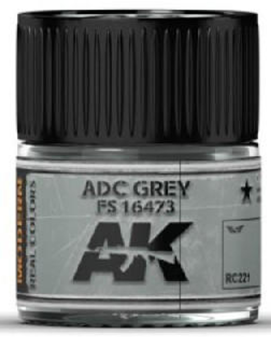 AK-RC221 AK Interactive Real Colors ADC Grey FS16473 Acrylic Lacquer Paint 10ml Bottle  MMD Squadron