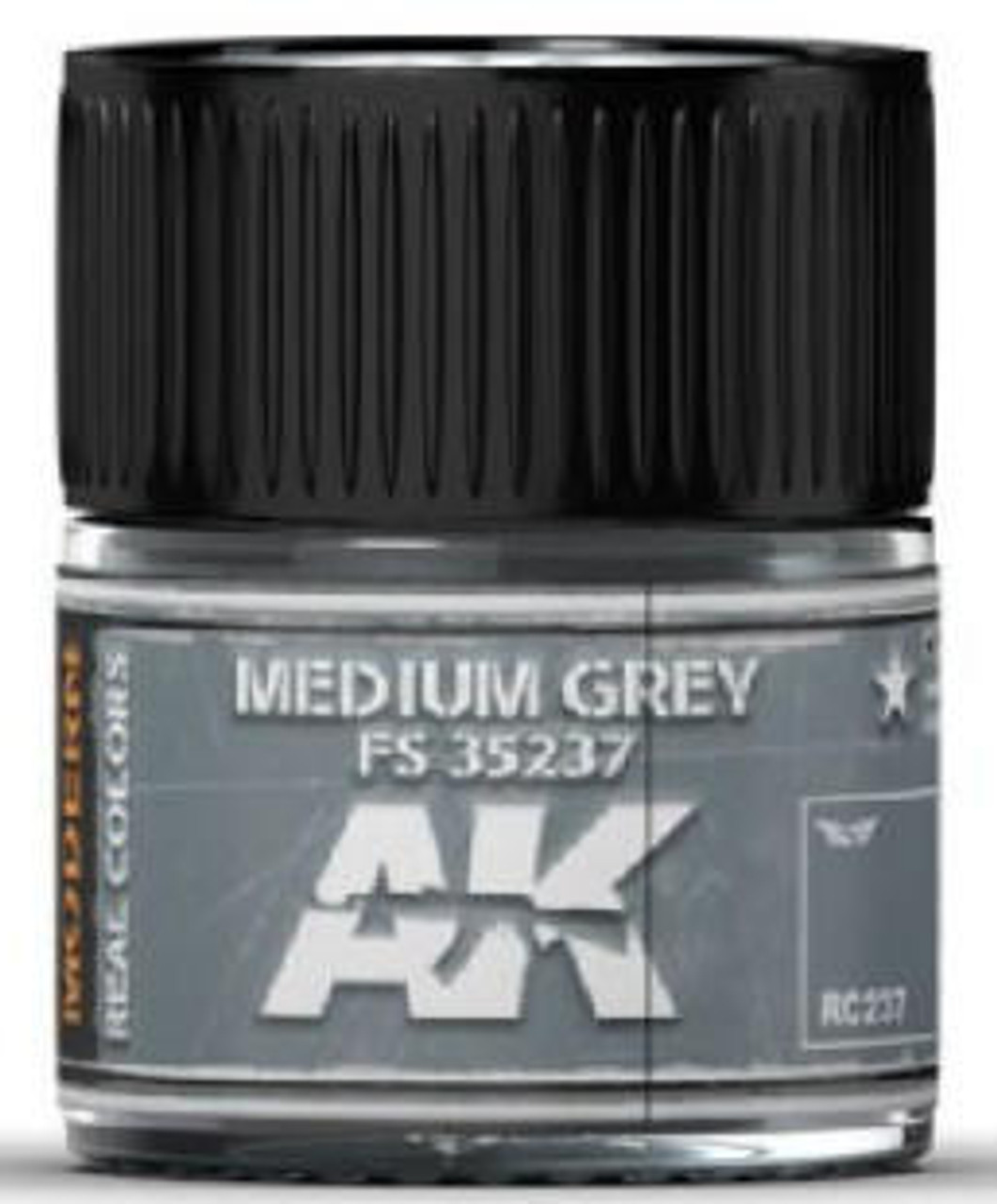 AK-RC237 AK Interactive Real Colors Medium Grey FS35237 Acrylic Lacquer Paint 10ml Bottle  MMD Squadron
