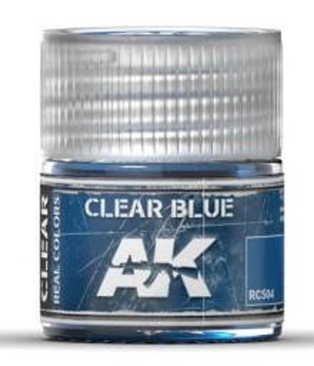 AK-RC504 AK Interactive Real Colors Clear Blue Acrylic Lacquer Paint 10ml Bottle  MMD Squadron