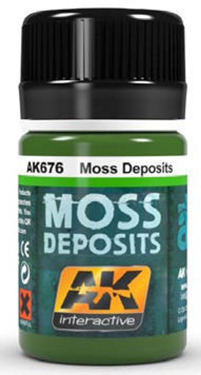 AK-676 AK Interactive Moss Deposit Enamel Paint 35ml Bottle  MMD Squadron