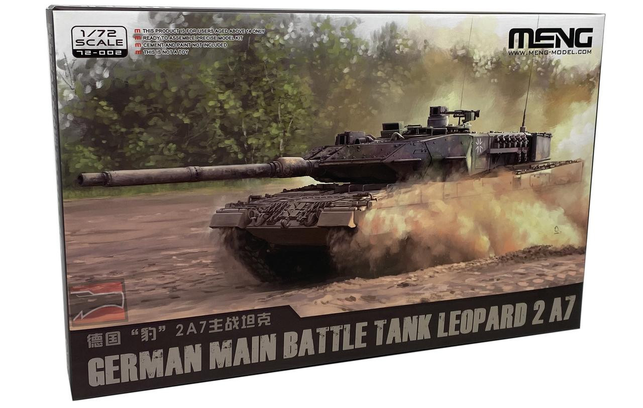 Maquette Char Leopard 2 A7 échelle 1/72 MENG - Kit Plastique à Monter Et Peindre - Neuf