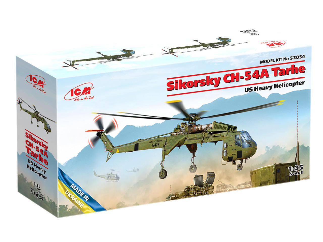 ICM53054 1/35 ICM Sikorsky CH-54A Tarhe US Heavy Helicopter  MMD Squadron