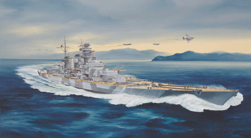 1/350 H Class Battleship Plastic Model Kit German Never-Was