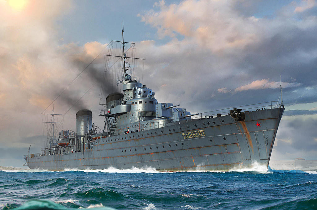 サンクトペテルブルク model 317 GN-D 1/700 Trumpeter Russian Destroyer Taszkient 1940 - Squadron.com