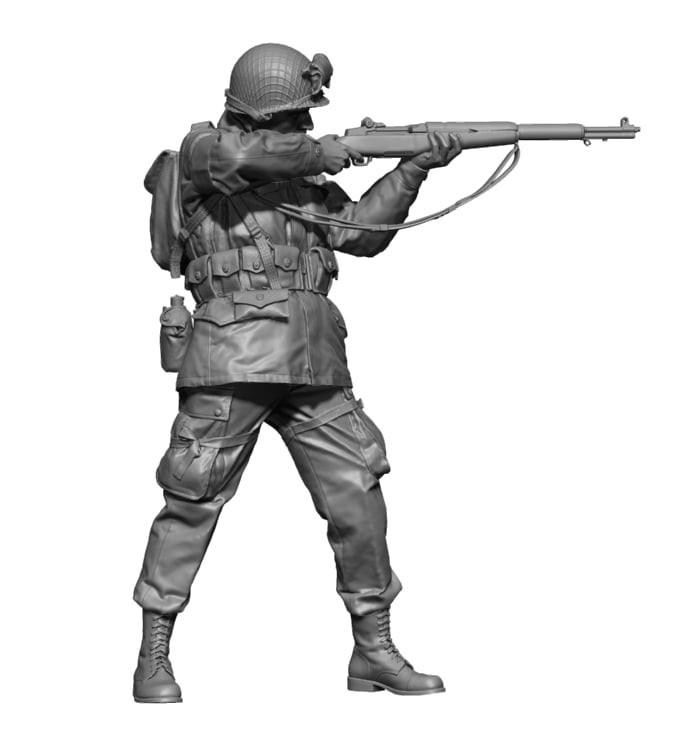 1/48 H3 Models WWII US Para Rifleman 1944 - Squadron.com