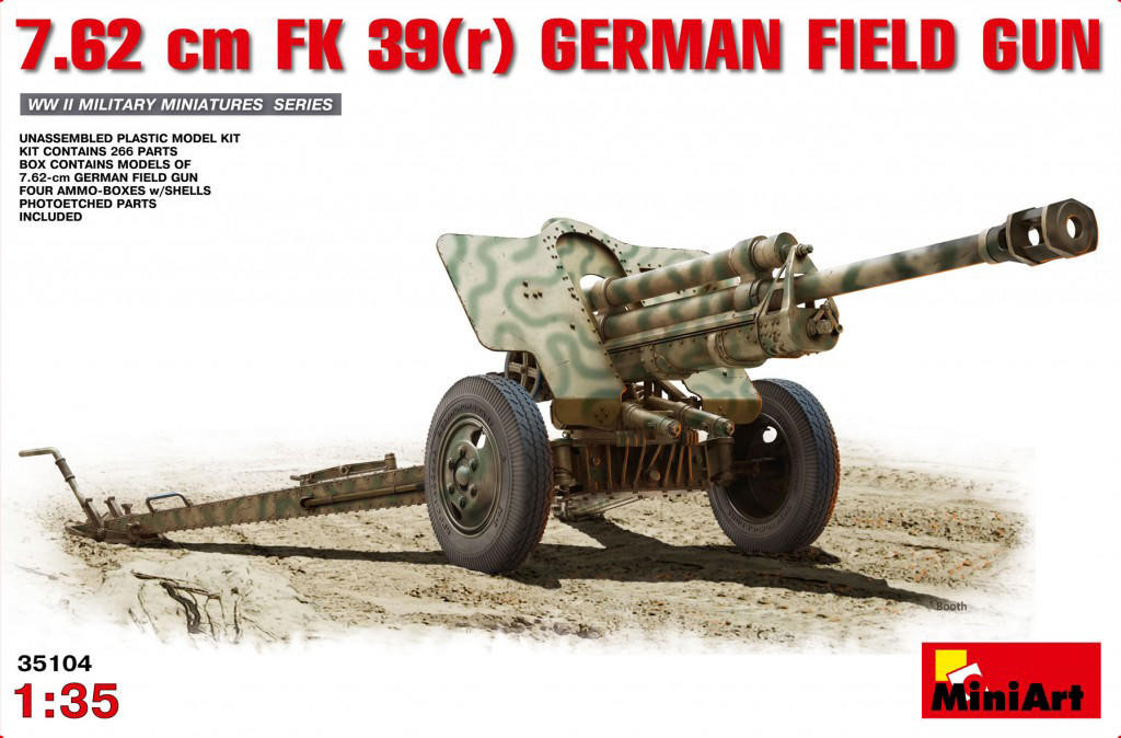 1/35 MiniArt 7.62cm FK 39(r) German Field Gun - Squadron.com