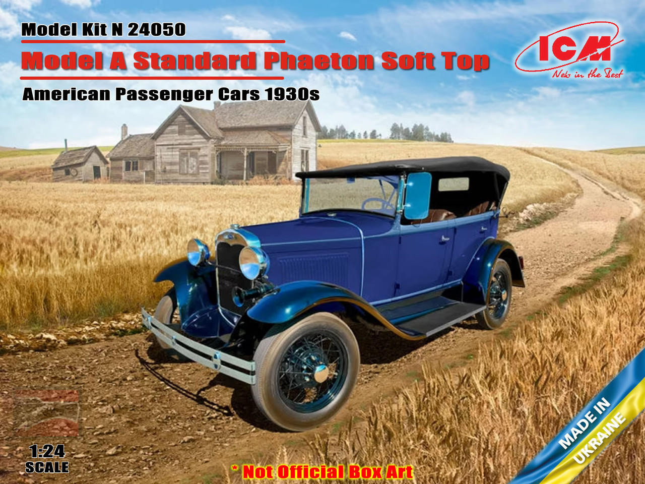 1/24 ICM Model A Standard Phaeton Soft Top 1930s - PREORDER