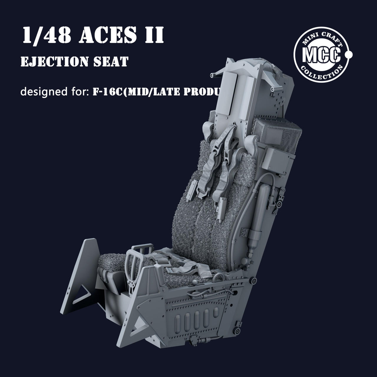 Siège éjectable ACES II Pour F-16C 1/72 De Chez MCC - Kit Modèle En Plastique Non Assemblé, échelle 1/72