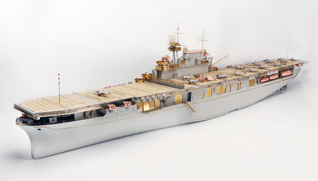 1/200 KA Models USS CV-6 Enterprise DX w/ Full Wooden Deck for
