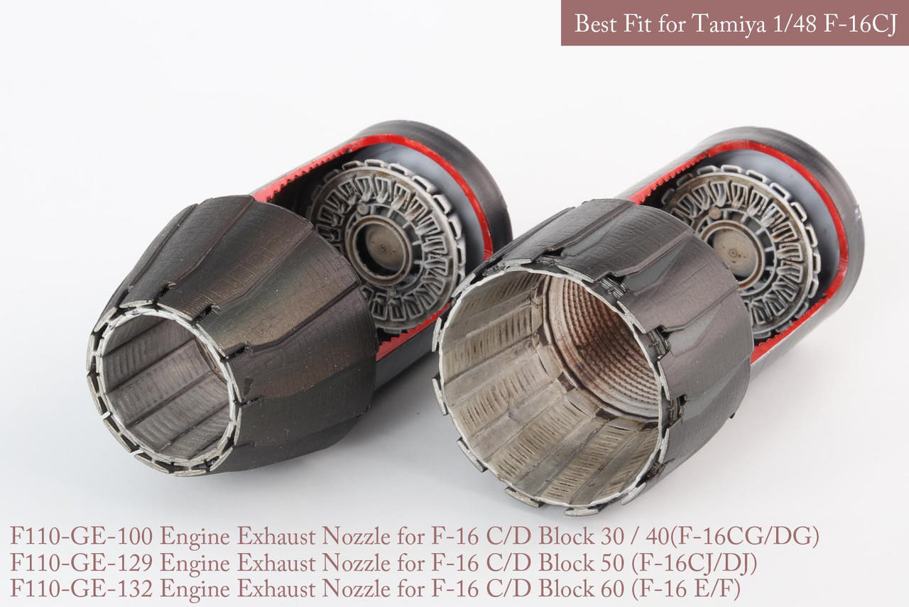 1/48 KA Models F-16 C/D Block 30/40/50/60 EXHAUST NOZZLE & AFTER