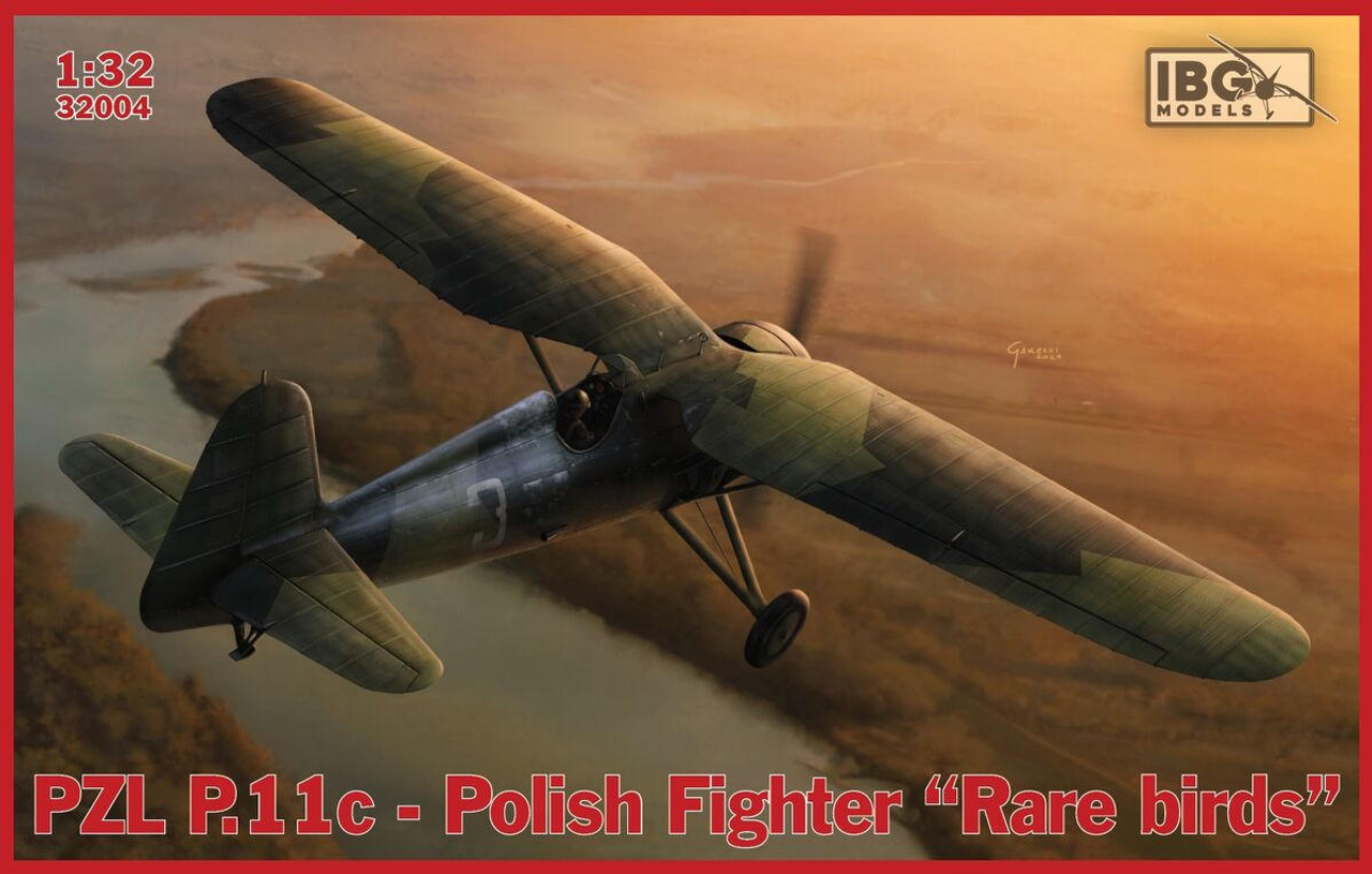 1/32 IBG PZL P.11c Polish Fighter Rare Birds