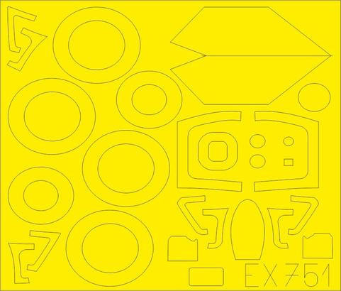 Masques De Découpe Eduard XT204 Pour Maquette 1/35 - Neuf Sous Sceau - Réf EduaXT204