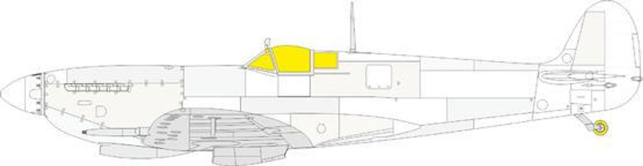 EDULX008 1/24 Eduard Mask Spitfire Mk.IXc TFace for Airfix LX008 MMD Squadron