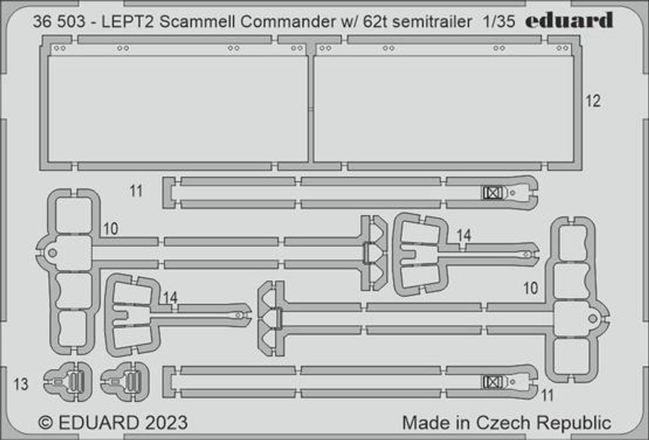 EDU36503 1/35 Eduard Scammel Commander w/ 62t semitrailer for Hobby Boss 36503 MMD Squadron