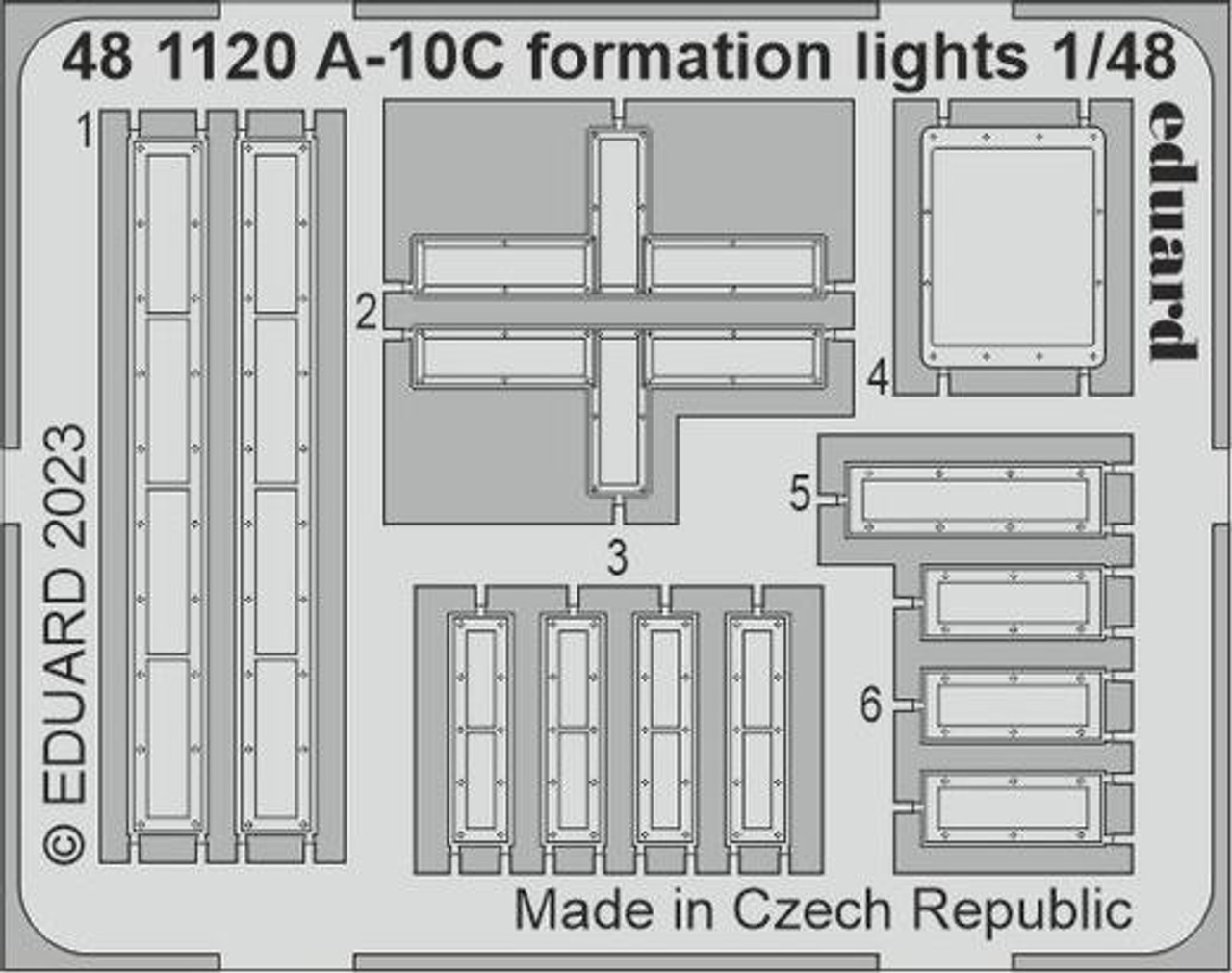EDU481120 1/48 Eduard A-10C formation lights for Academy 481120 MMD Squadron