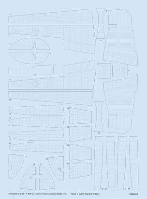 Accessoires Eduard 48994 - Panneaux De Surface 1:48 Pour Maquette MiG-21, Neuf