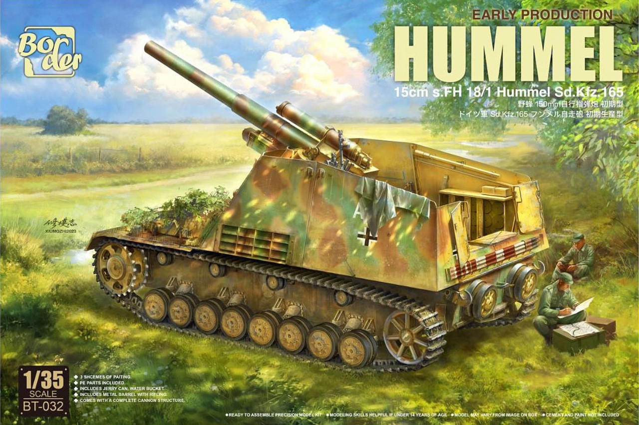 1/35 Border Model 15cm s.FH 18/1 Hummel Sd.Kfz.165 Plastic Model