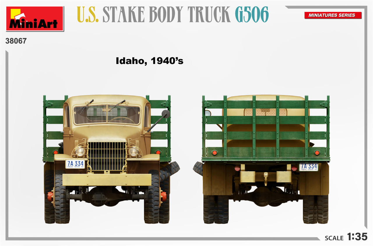 1/35 Miniart U.S. Stake Body Truck G506