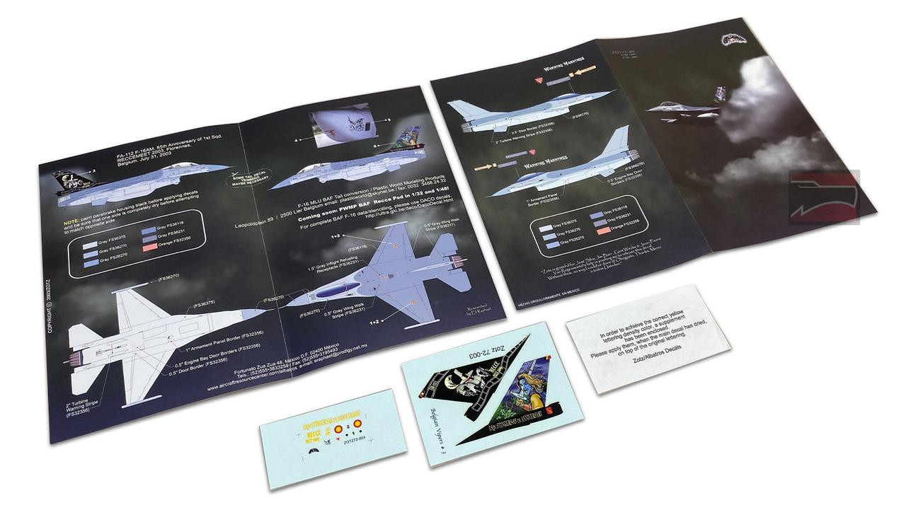 1/72 Zotz Decals BELGIAN F-16 set b - Squadron.com