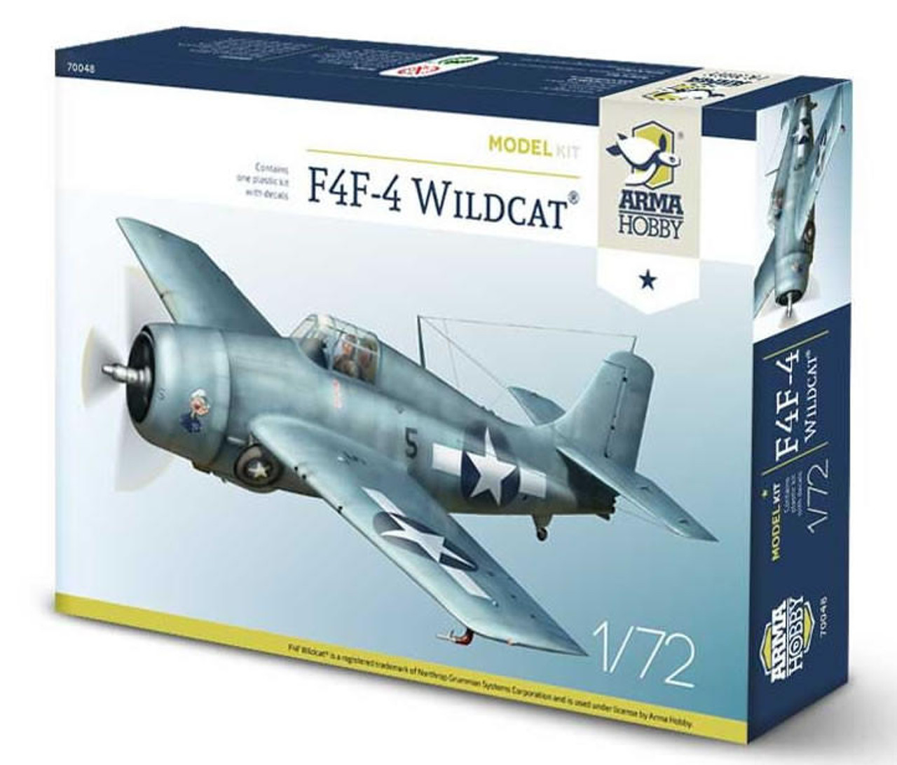 USN f4 F-4 Wildcat W /キャリアデッキ　プラモデル1/72 Dragon 1/72 USN F4F-4 Wildcat w/ Carrier Deck