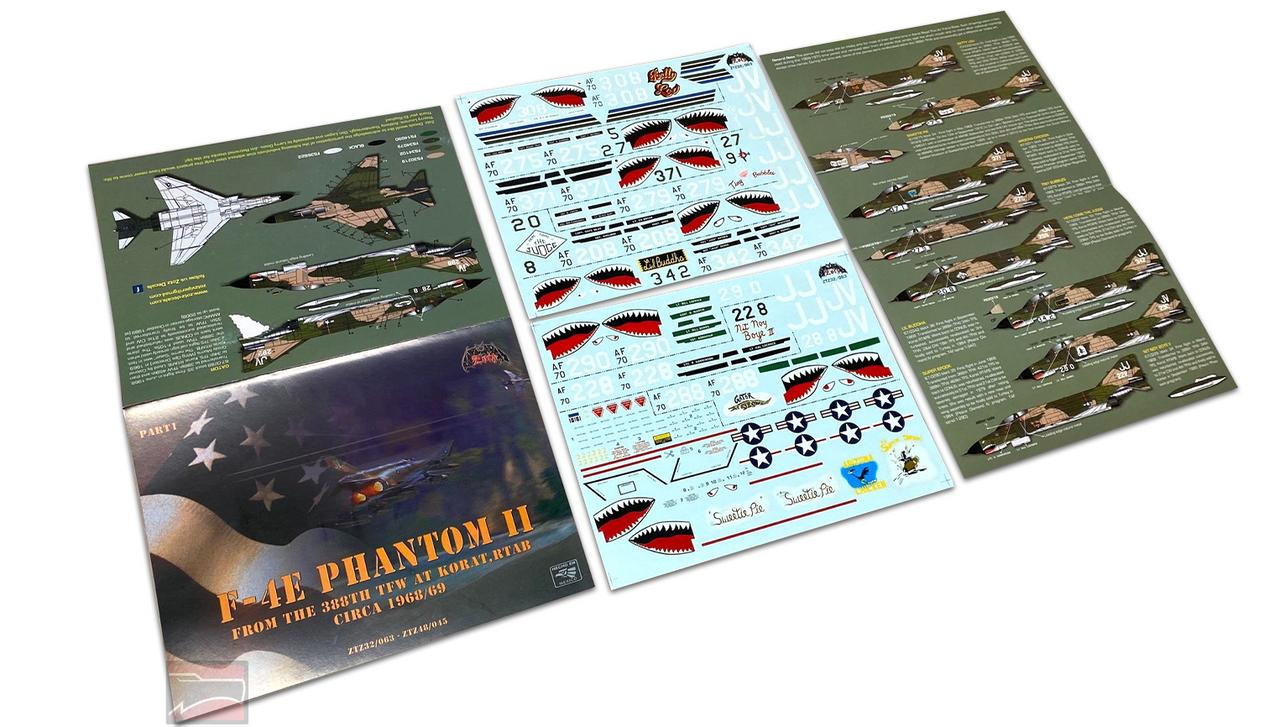 1/32 Zotz Decals F-4E Phantom II 388TFW Korat RTAB 1968-69 part 1