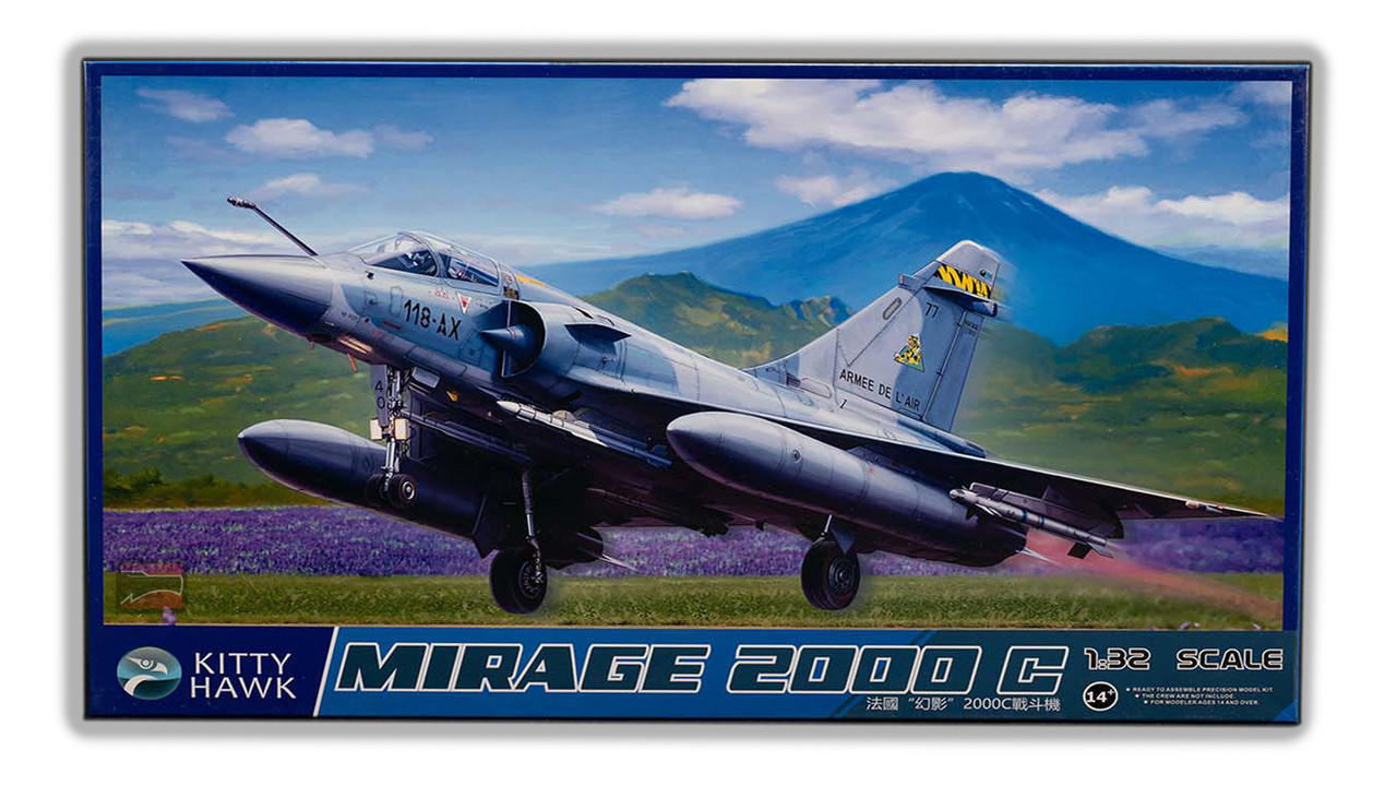 1/32 Kitty Hawk Mirage 2000C - Plastic Model Kit - Squadron.com