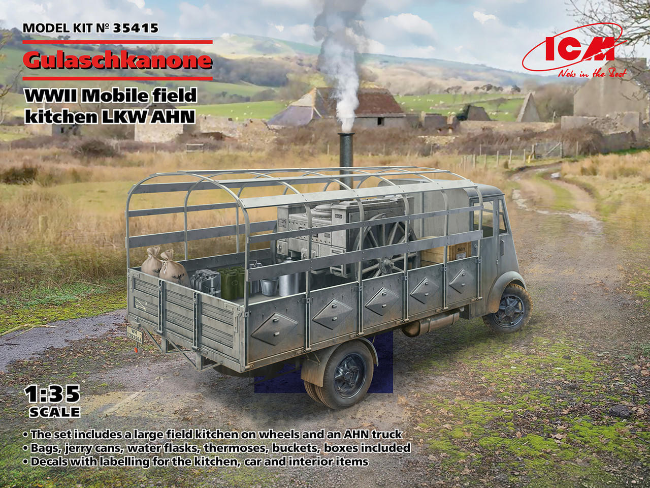 1/35 ICM Gulaschkanone WWII German Mobile Field Kitchen