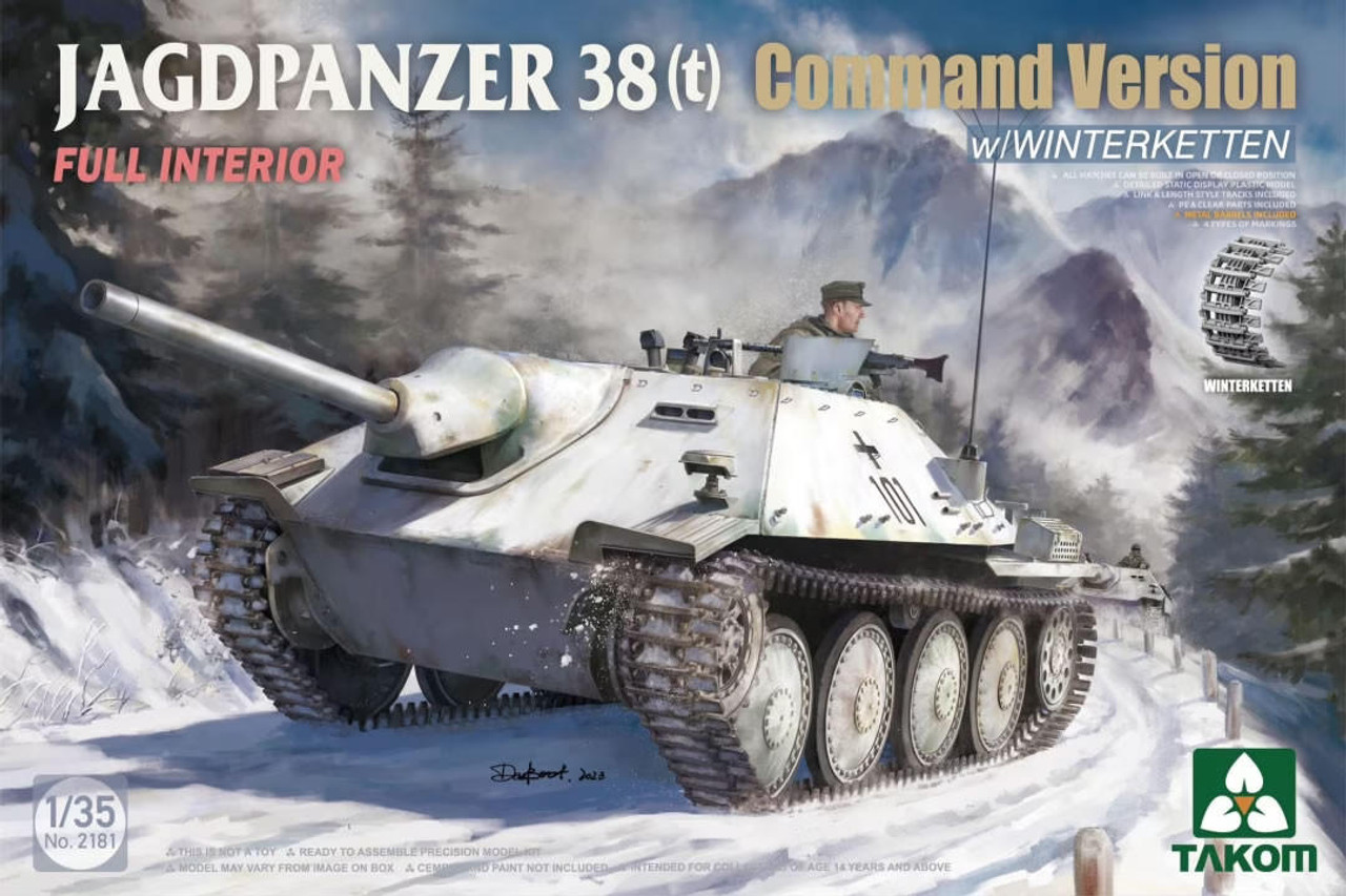 Unpainted 1/35 38(t) Hetzer Full Interior Early Production