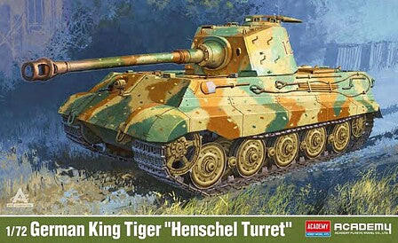 Char Tigre Royal Henschel 1/72 - Camouflage Light & Shadow - Modèle Fini A PLUS - Figurine Militaire