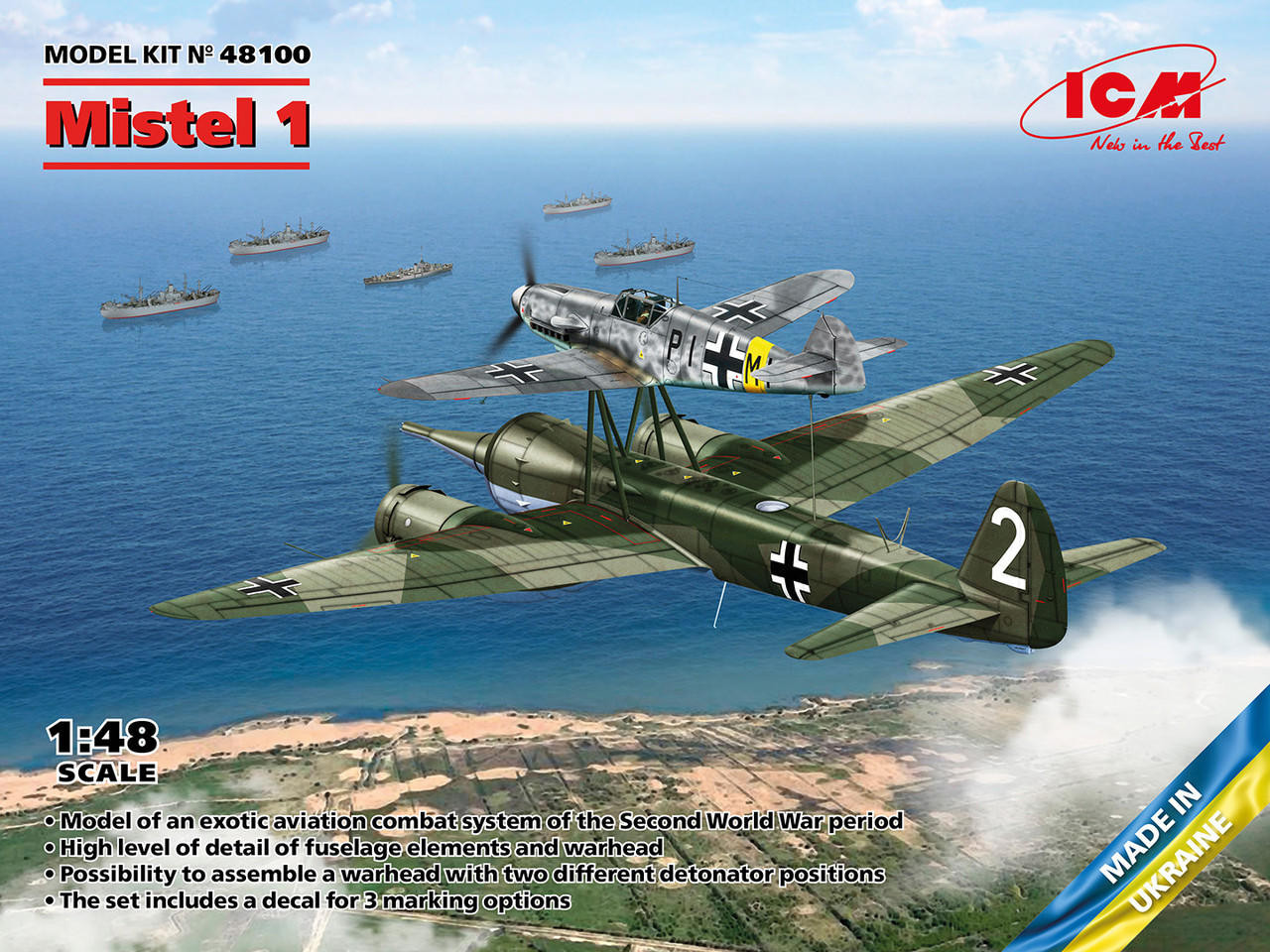 1/48 ICM Mistel 1, WWII German Composite Aircraft - Squadron.com