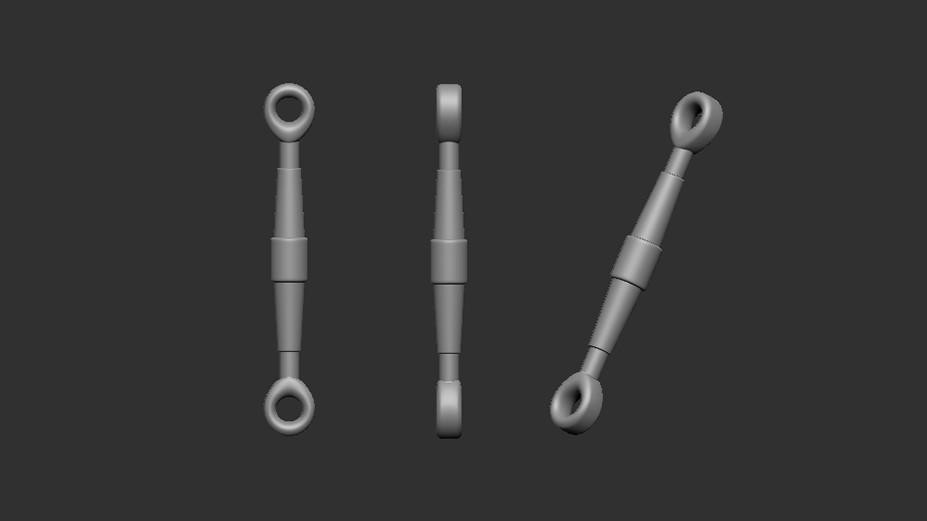 1/48 Art Scale Turnbuckles 50 pc. - Napnky 50 ks: 5,5mm / 0,9mm