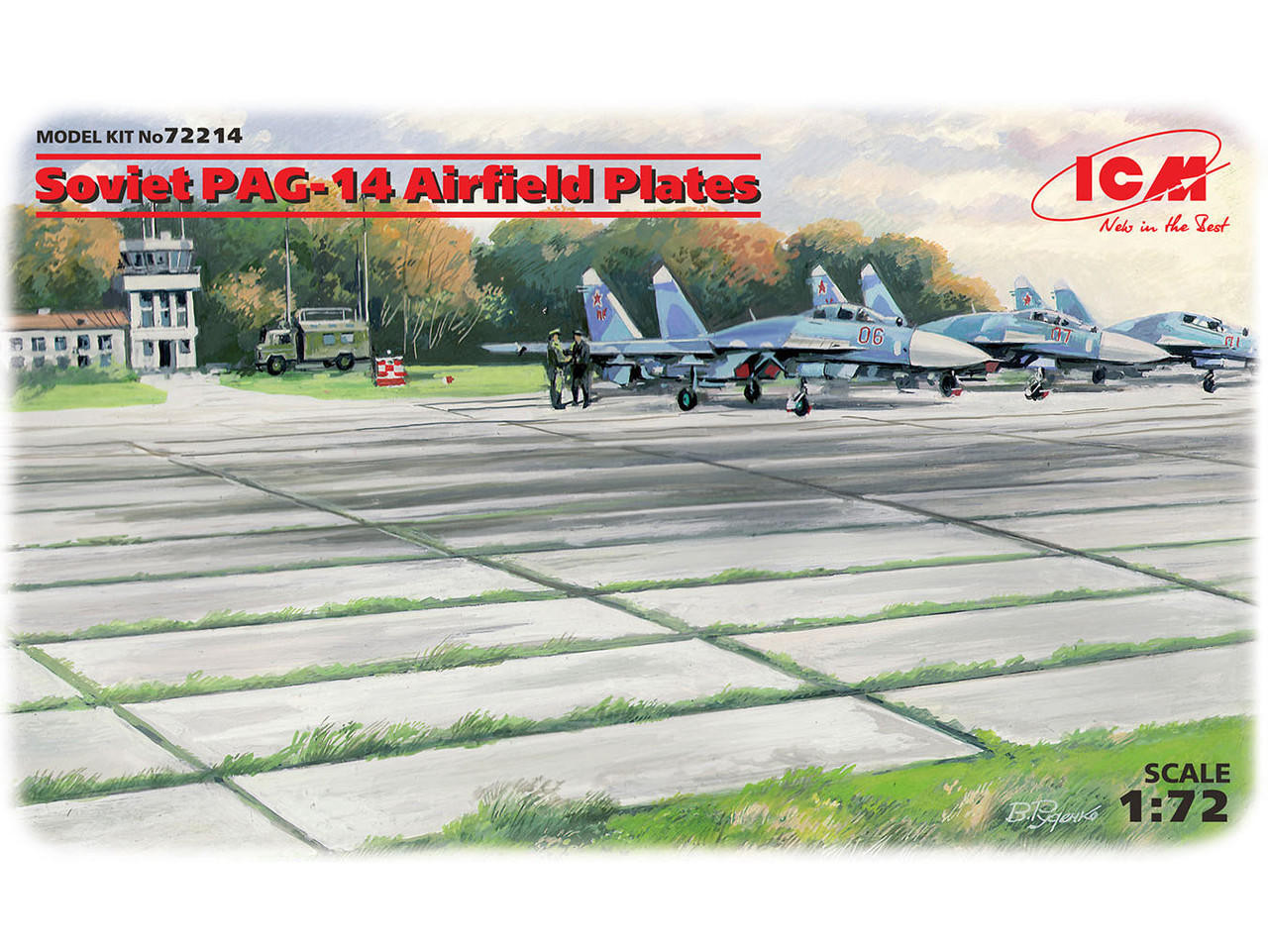1/72 ICM Soviet PAG-14 Airfield Plates (32 pieces) (362-216 mm