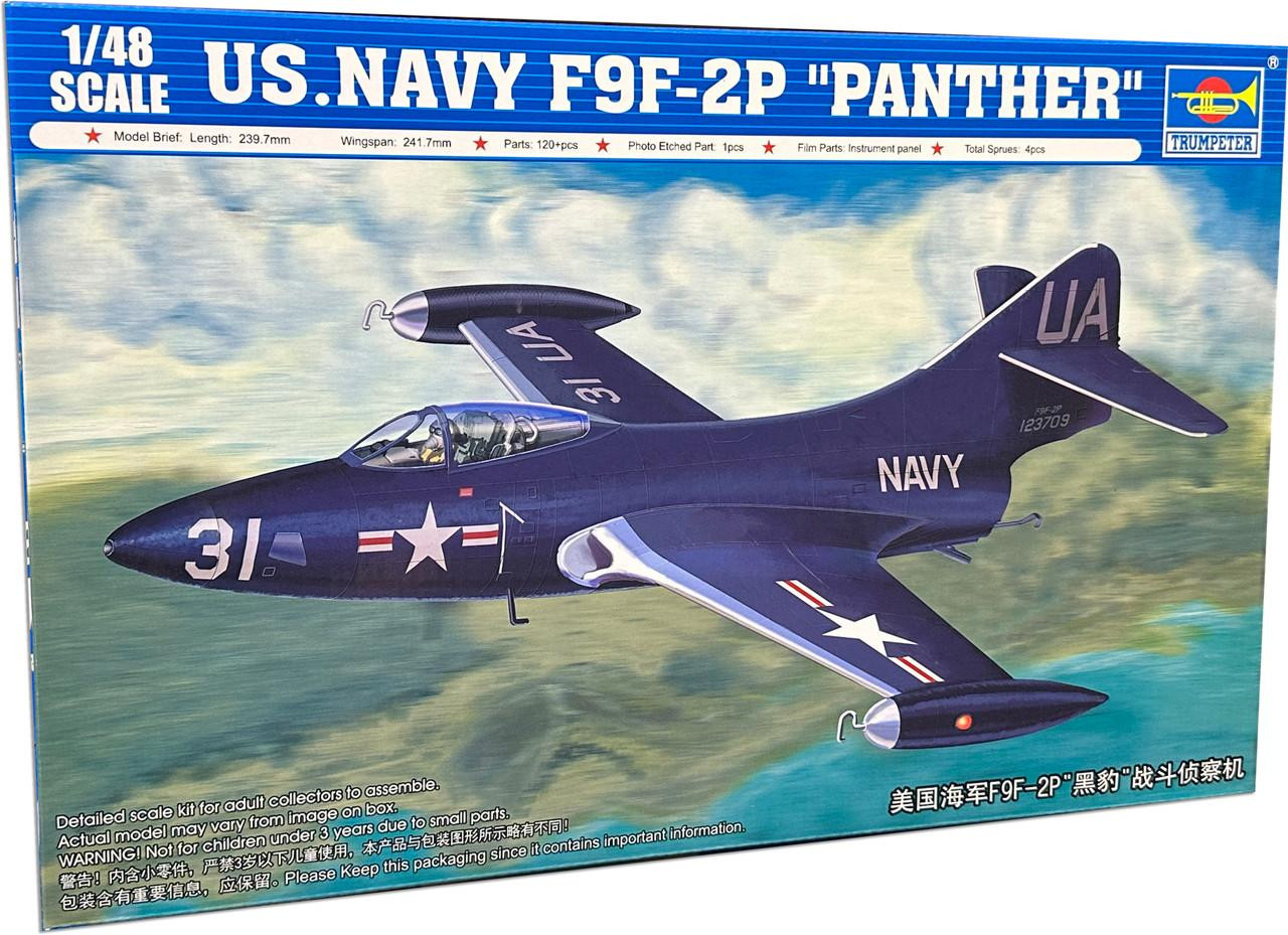 トランペッター 1/48 グラマン F9F-2P パンサー偵察型 02833 プラモデル bme6fzu 1/48 Trumpeter US.NAVY F9F-2P PANTHER - Squadron.com