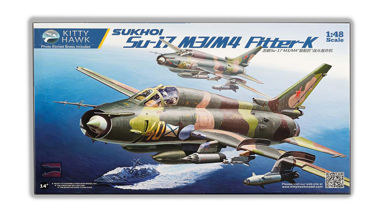 1/48 Kitty Hawk Su-17M3/M4 Fitter D Plastic Model Kit - Squadron.com