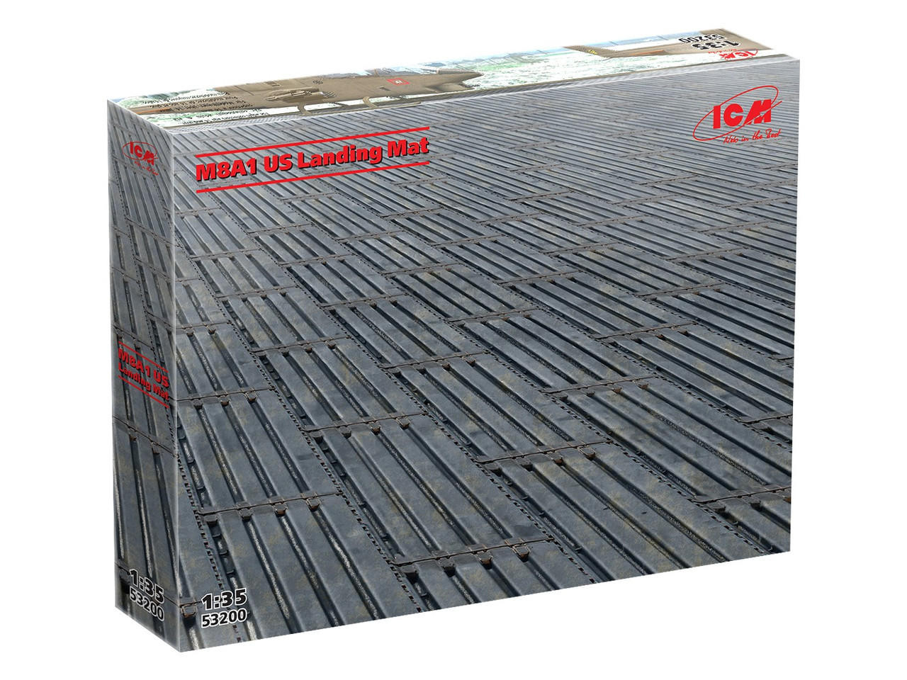 1/35 ICM M8A1 US Landing Mat (8.25x13.25) Plastic Model Kit