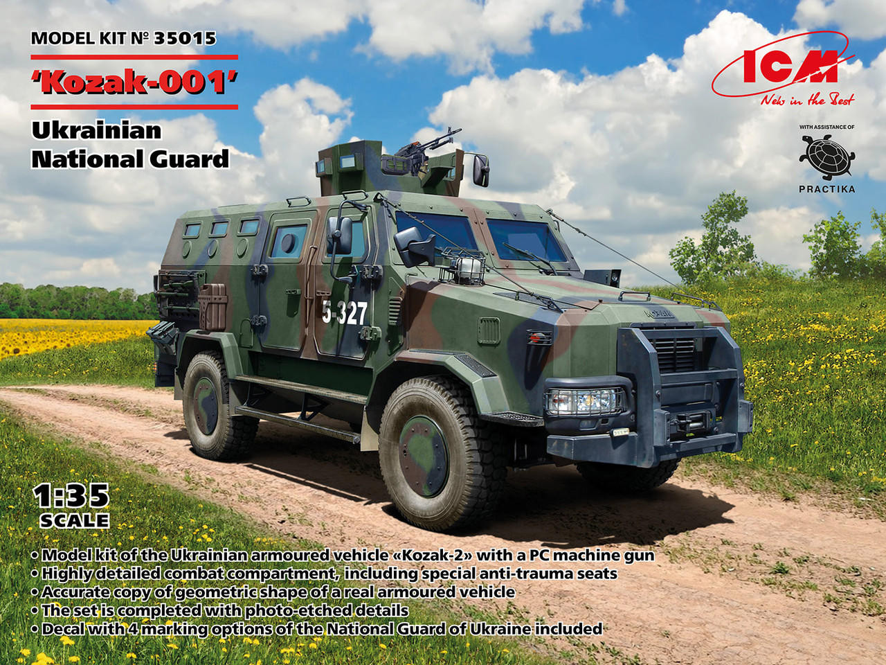 ICM 1/35 コザック-2 国家警備隊 1/35 ICM Kozak-2, Ukrainian National Guard - Squadron.com