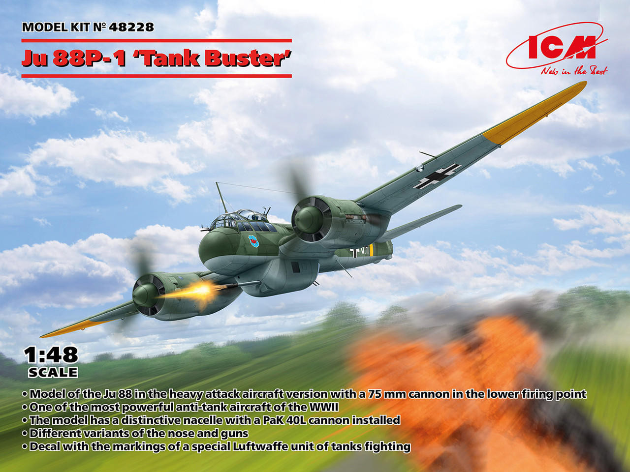 1/48 ICM Ju 88P-1 Tank Buster