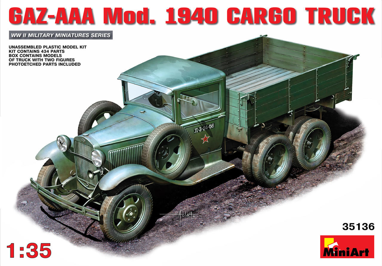 GAZ AAA ロシアトラック 1/35 完全レジンキット 1/35 Miniart GAZ-AA?. Mod. 1940. Cargo Truck - Squadron.com