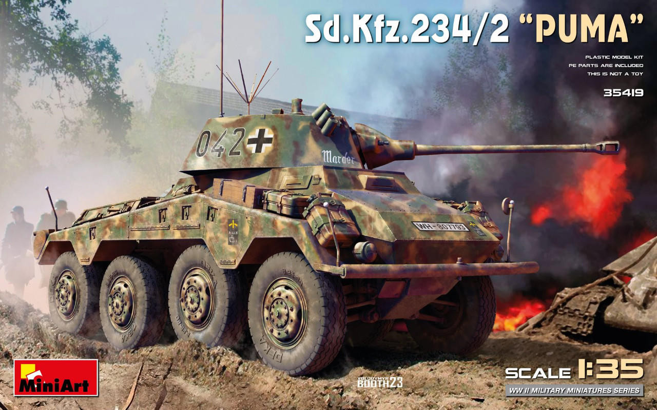 1/35 Miniart SD.KFZ.234/2 PUMA Plastic Model Kit - PREORDER