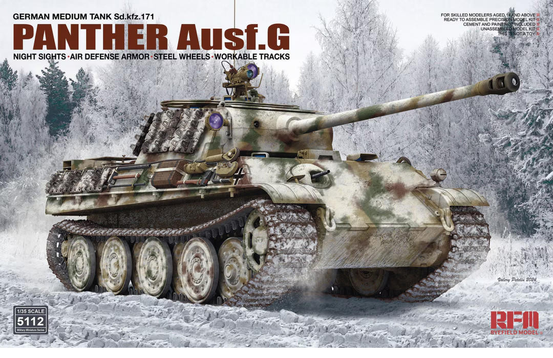 PANTHER Ausf.G 1/35 スケール 模型キット rye5112-135-ryefield-model-