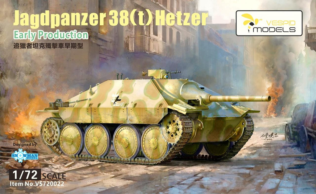 1/72 Vespid Jagdpanzer38(t)Hetzer Early Production w/Metal barrel