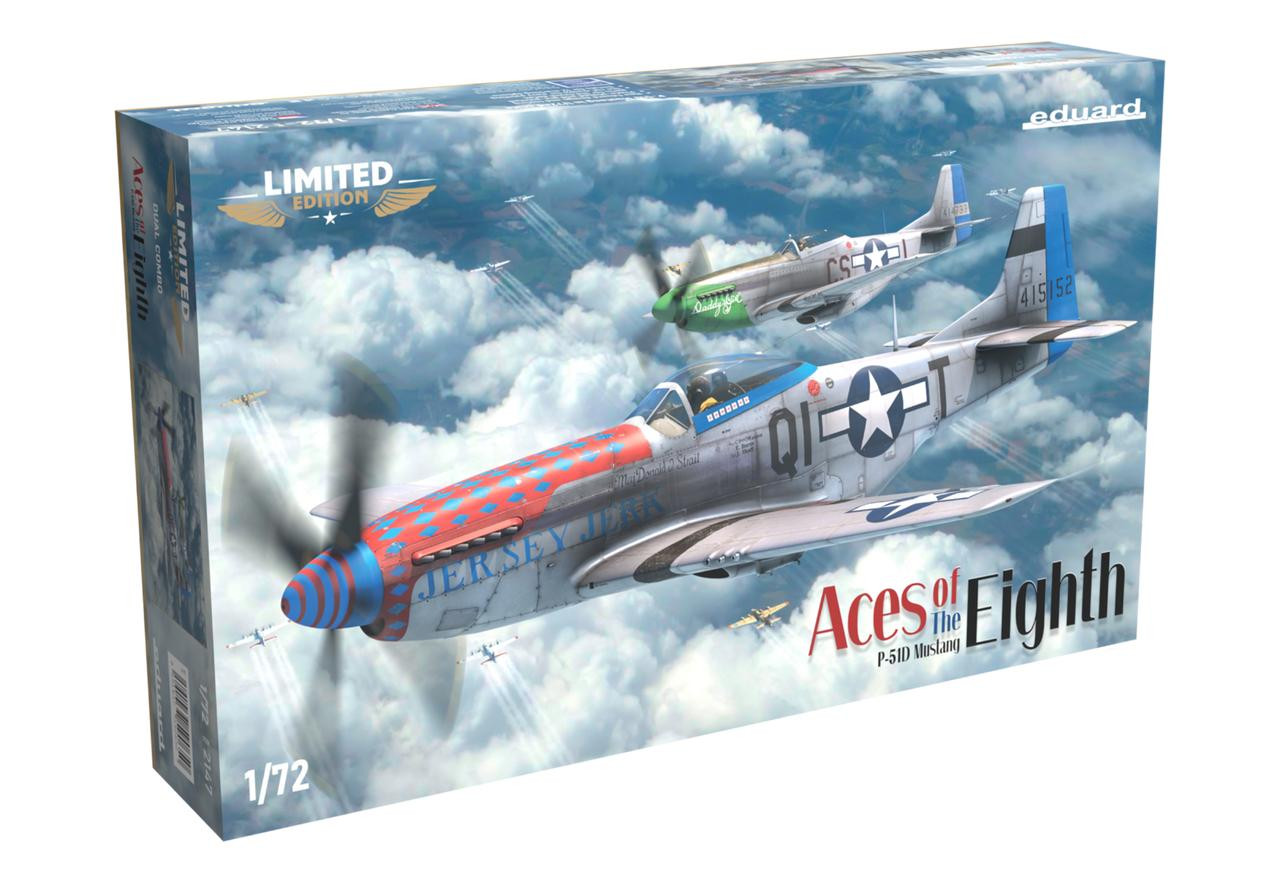 1/72 Eduard P-51D ACES OF THE EIGHTH DUAL COMBO Plastic Model Kit