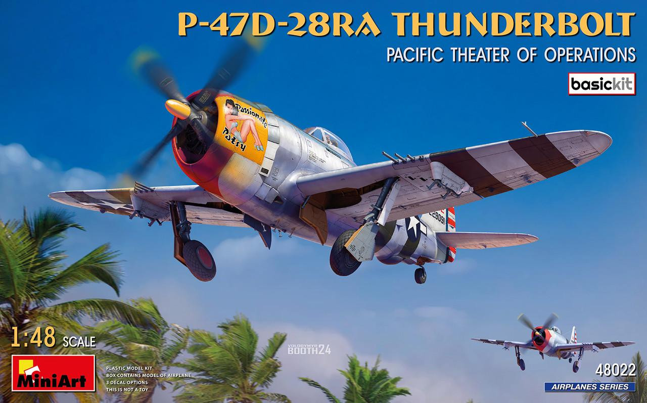 1/48 Miniart P-47D-28RA Thunderbolt Pacific Theater - PLASTIC