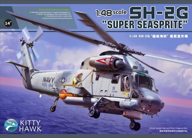 1/48 Kitty Hawk SH-2G Seasprite Plastic Model Kit - Squadron.com