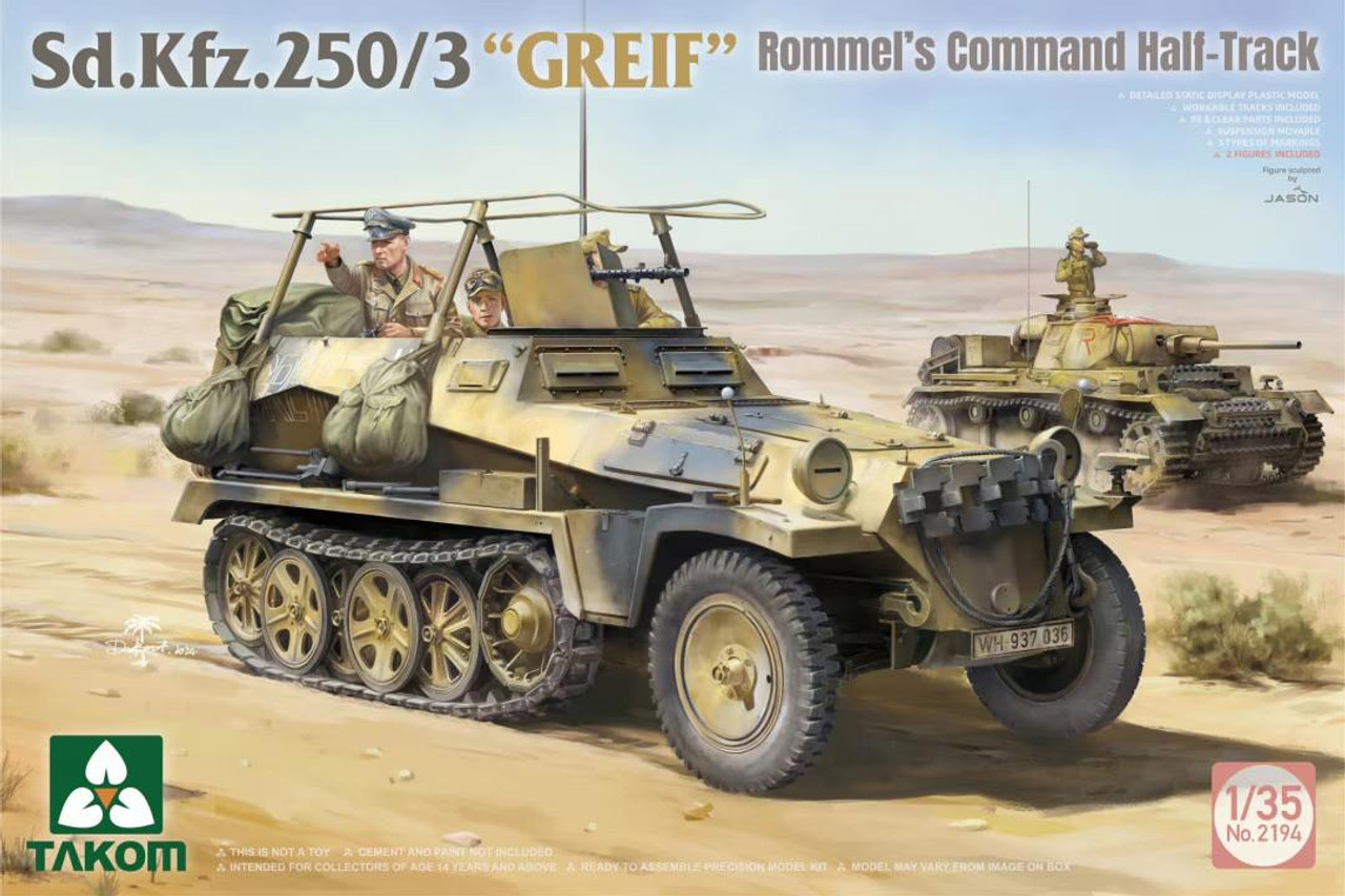 1/35 Takom Sd.Kfz.250/3 GREIF Rommel's Command Half-Track