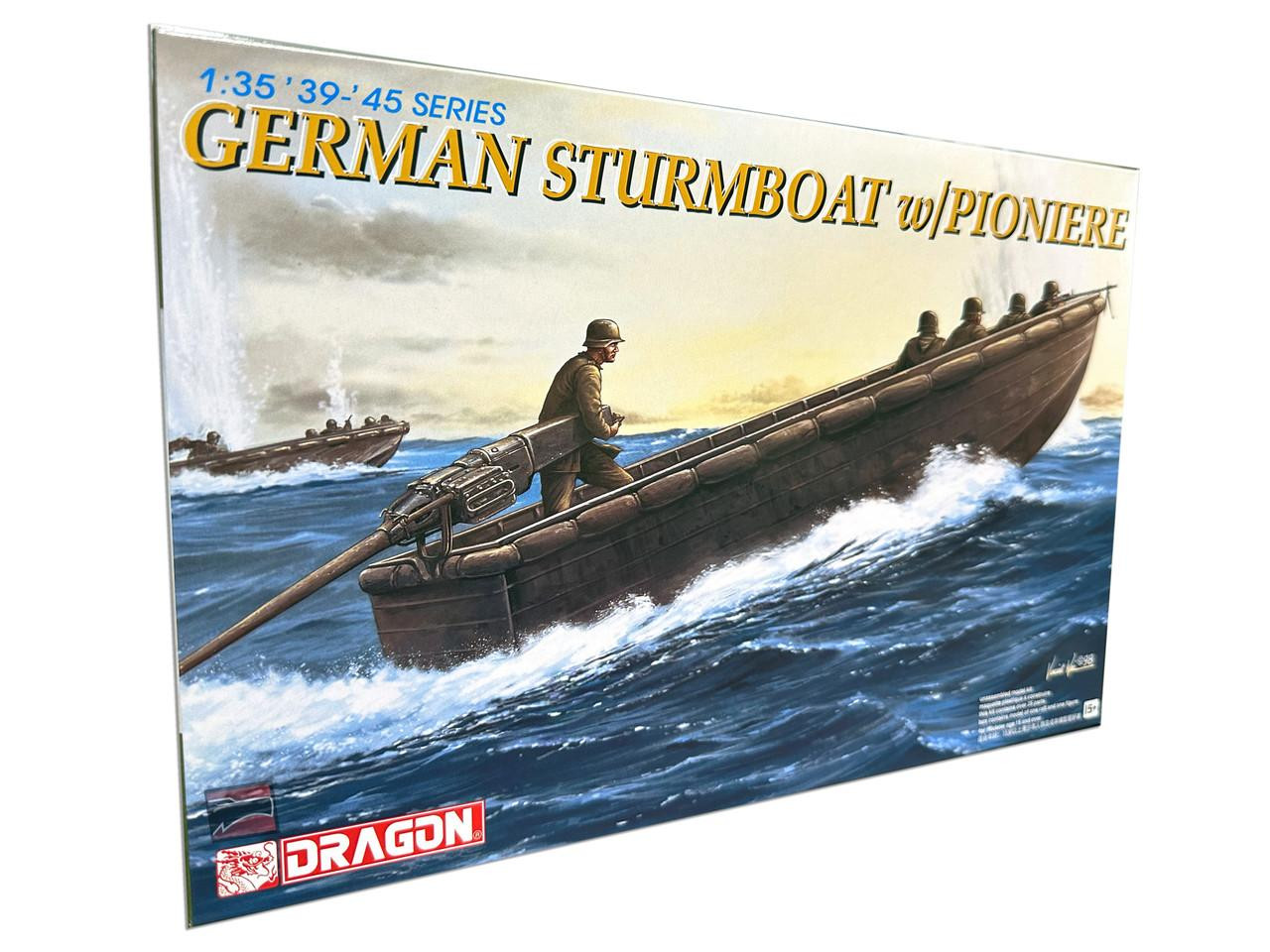 1/35 Dragon GERMAN STURMBOAT w/PIONIERE Figure - Squadron.com