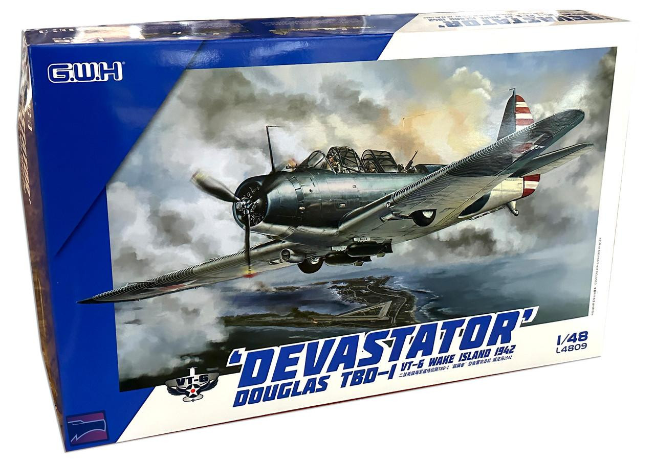 G.W.H 1/48 米海軍 TBD-1 デバステイター 1942 ミッドウェー 1/48 Great Wall WWII Douglas TBD-1 Devastator - VT-6 at Wake
