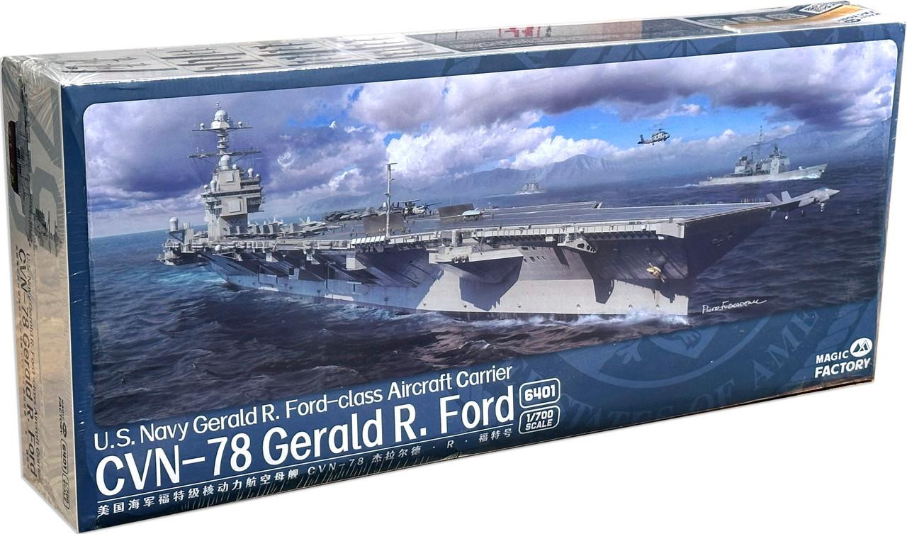 新品未開封　CVN-78 Gerald R. Ford プラモデル 1/700 1/700 Magic Factory USS Gerald R. Ford CVN-78 - (Upgraded