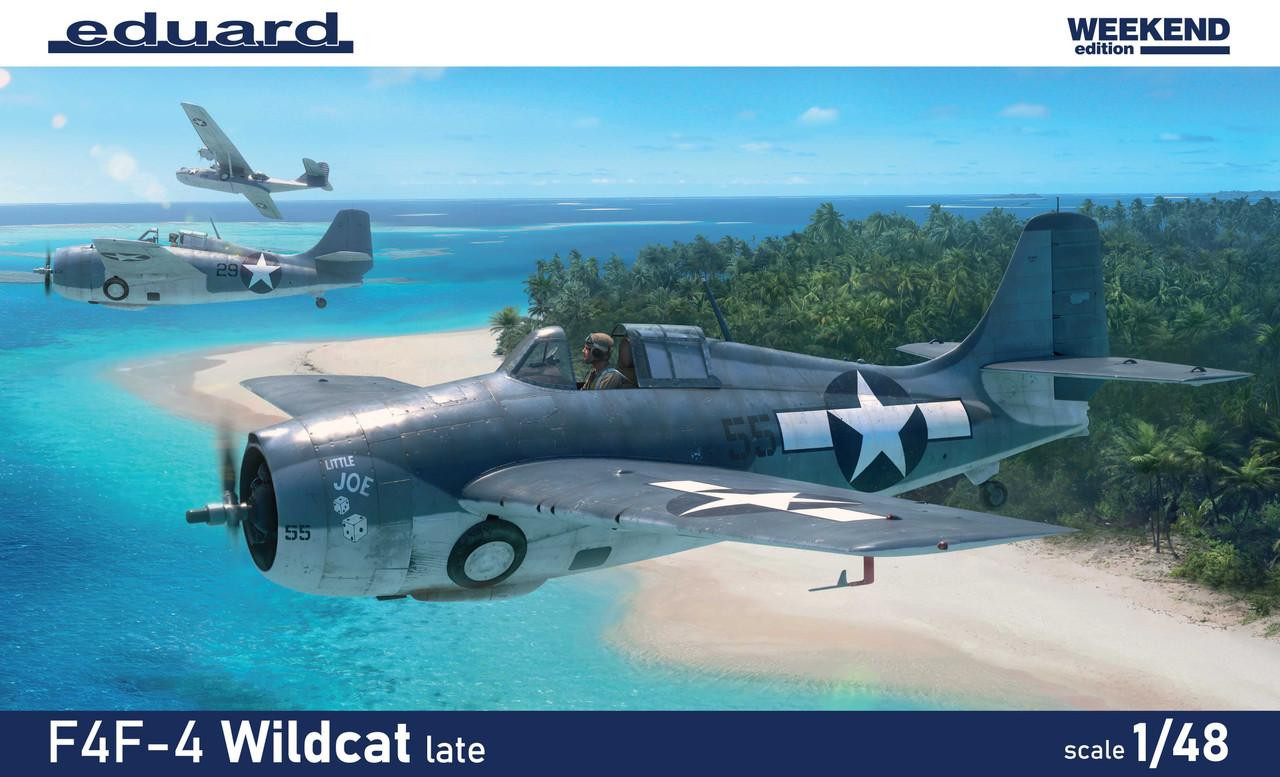 1/48 Eduard F4F-4 Wildcat Late Weekend Edition Plastic Model Kit
