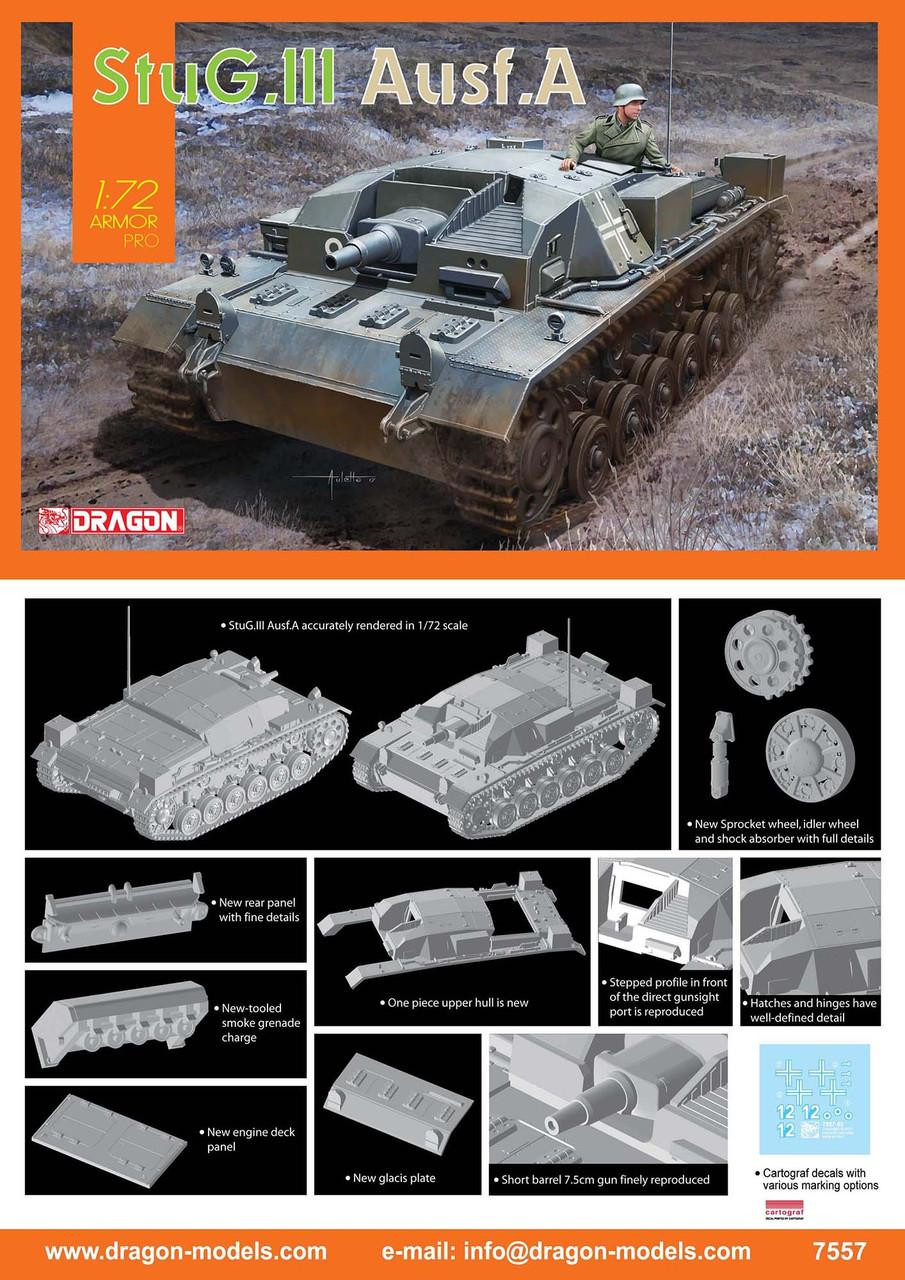 1/72 Dragon StuG.III Ausf.A Plastic Model Kit - Squadron.com